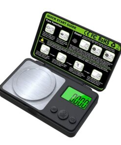 Digital milligramsvekt med maks kapasitet 20g og 0.001g oppløsning, perfekt for gull, pulver, kjemikalier og laboratoriebruk.