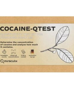 Cocaine QTest testkit for kokain – måler kokainkonsentrasjon i prosent, 3 tester per pakke