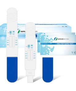 Multi-6 spyttest som påviser THC, opiater, kokain, amfetamin, metamfetamin og benzodiazepiner – rask og enkel saliva narkotikatest fra Safecare.