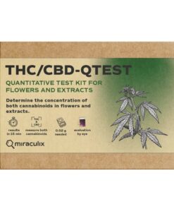 THC/CBD QTest cannabis testkit – måling av THC og CBD styrke med enkel 3-trinns metode