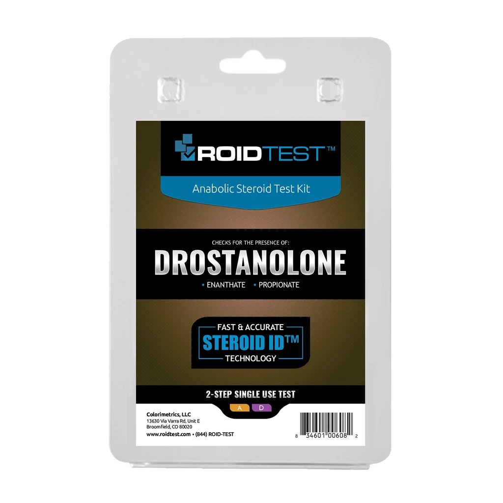 ROIDTEST testkit for Masteron som påviser drostanolone propionate og enanthate i olje